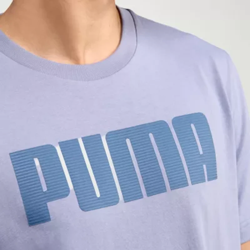 PUMA Mens Crew Neck Short Sleeve Regular Fit Graphic T-Shirt