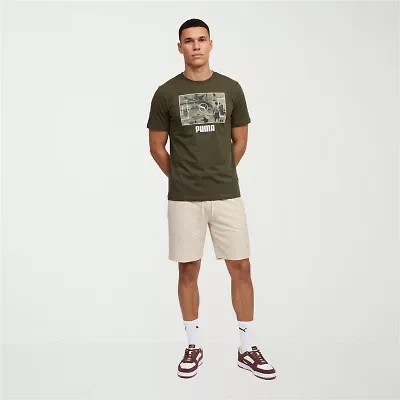 PUMA Mens 9" Adjustable Waist Drawstring Pull-On Short