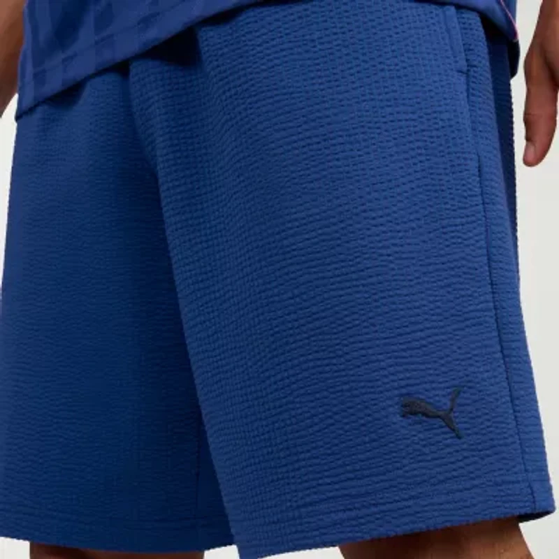 PUMA Mens 9" Adjustable Waist Drawstring Pull-On Short