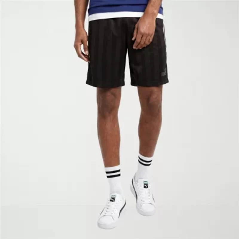 PUMA Mens 8" Adjustable Waist Drawstring Soccer Short