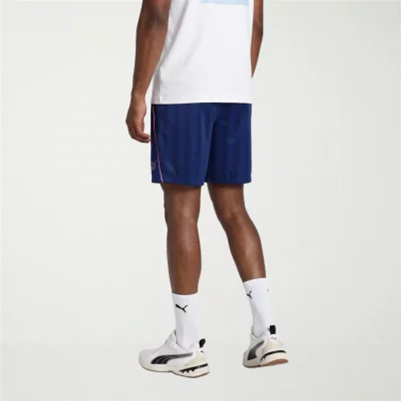 PUMA Mens 8" Adjustable Waist Drawstring Soccer Short
