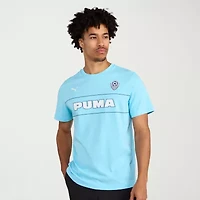 PUMA Mens Crew Neck Short Sleeve Regular Fit Graphic T-Shirt