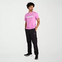 PUMA Mens Crew Neck Short Sleeve Regular Fit Graphic T-Shirt