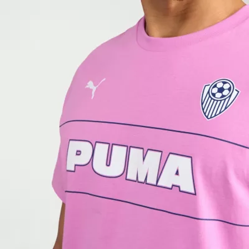 PUMA Mens Crew Neck Short Sleeve Regular Fit Graphic T-Shirt