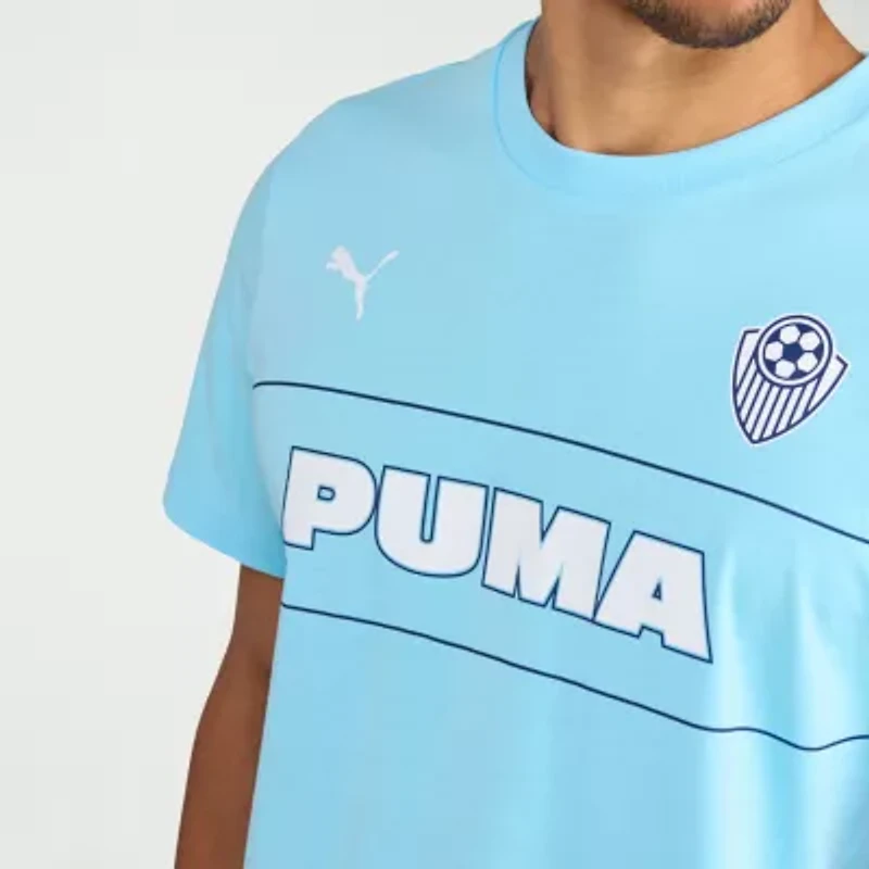 PUMA Mens Crew Neck Short Sleeve Regular Fit Graphic T-Shirt