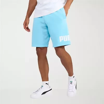 PUMA Mens 10" Adjustable Waist Drawstring Workout Shorts