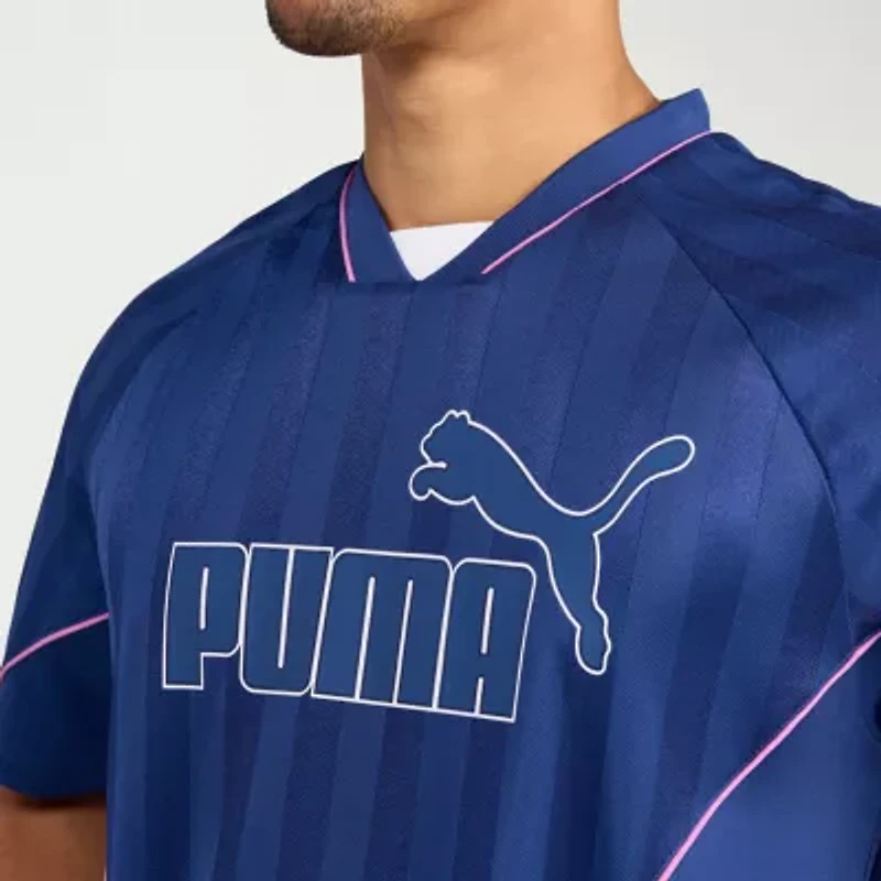 PUMA Mens V Neck Short Sleeve Moisture Wicking Jersey