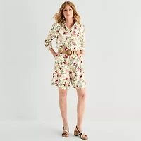 Liz Claiborne Womens Tall Long Sleeve Blouse