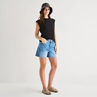 a.n.a Womens Tall Round Neck Sleeveless T-Shirt