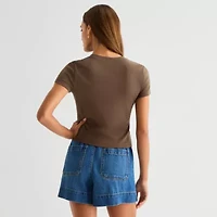a.n.a Perfect Tee Womens Crew Neck Short Sleeve T-Shirt