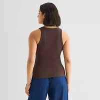 a.n.a Womens High Neck Sleeveless Tank Top