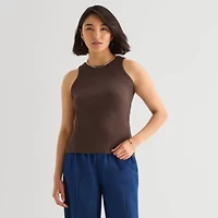 a.n.a Womens High Neck Sleeveless Tank Top