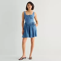 a.n.a Womens Sleeveless Drop Waist Dress