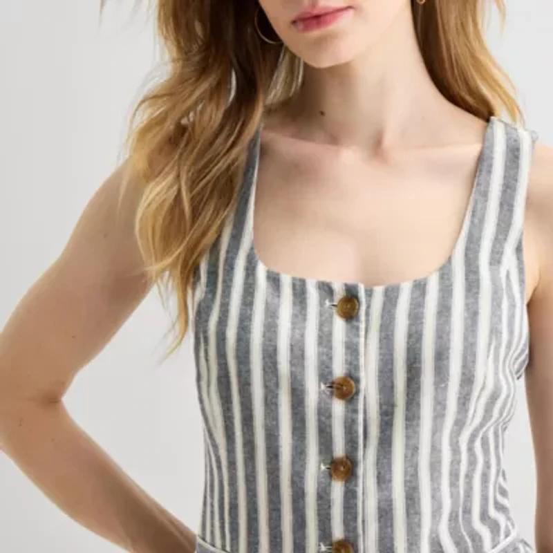 a.n.a Womens Square Neck Sleeveless Vest