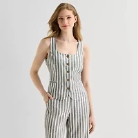 a.n.a Womens Square Neck Sleeveless Vest