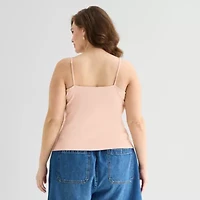 a.n.a Womens Plus V Neck Sleeveless Tank Top