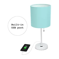 Stick Lamp with USB Charging Port Set of 2