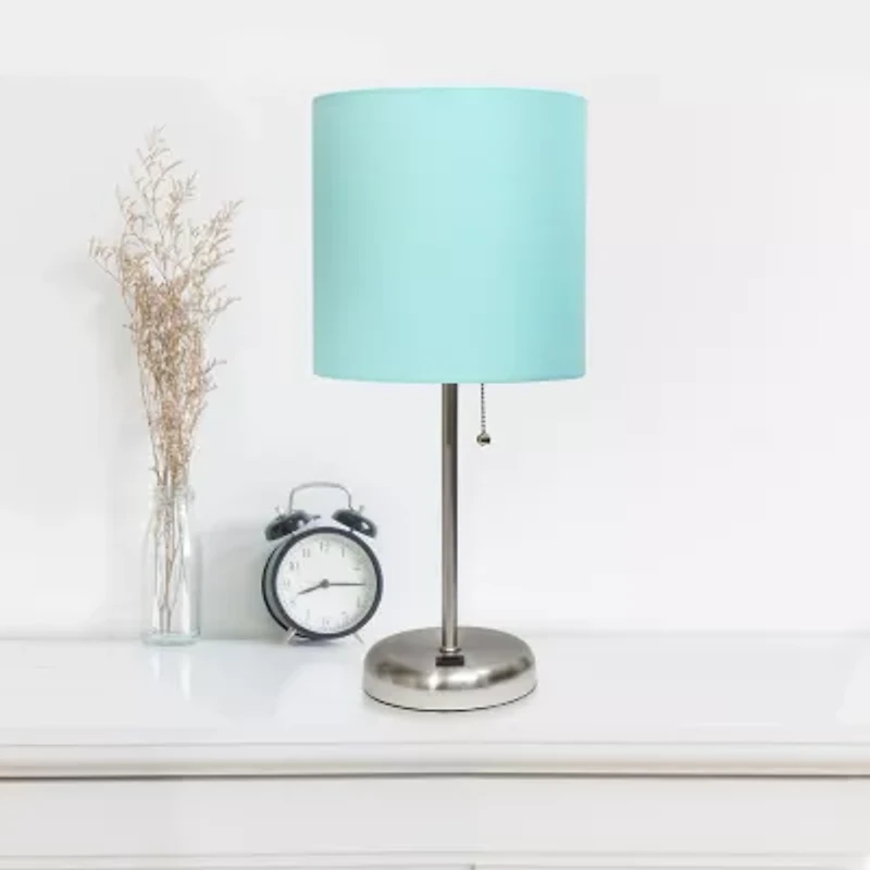 Stick Lamp with USB Charging Port Set of 2