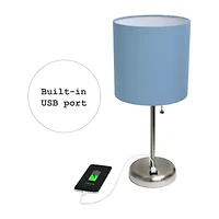 Stick Lamp with USB Charging Port Set of 2