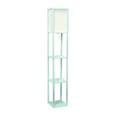 Floor Lamp Etagere Organizer Storage Shelf