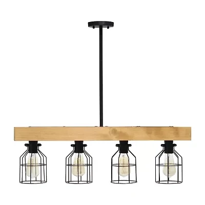 4 Light Farmhouse Beam Pendant
