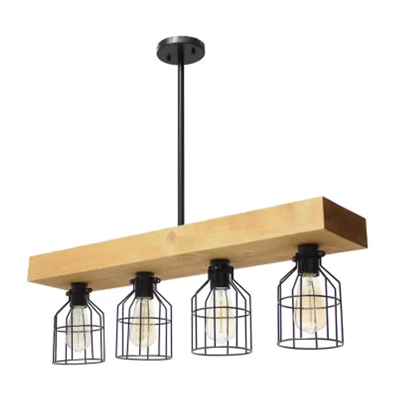 4 Light Farmhouse Beam Pendant