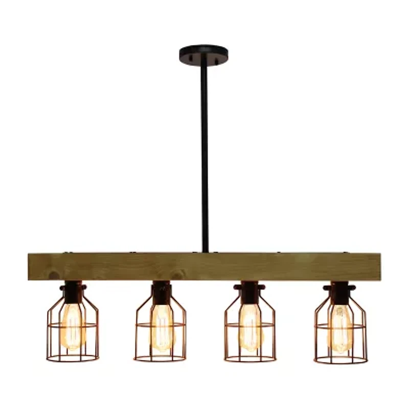 4 Light Farmhouse Beam Pendant