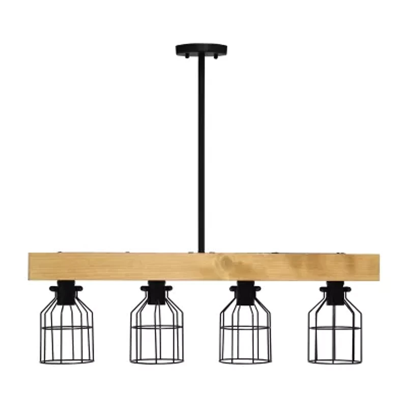 4 Light Farmhouse Beam Pendant