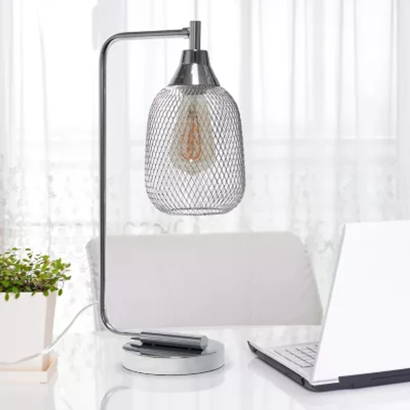 Industrial Mesh Desk Lamp
