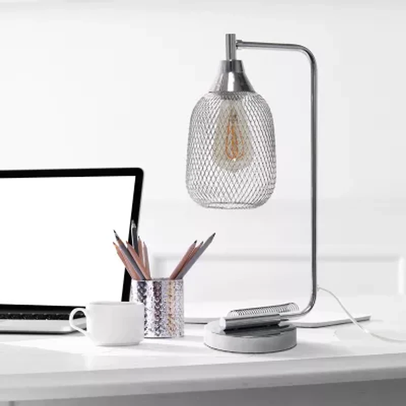 Industrial Mesh Desk Lamp