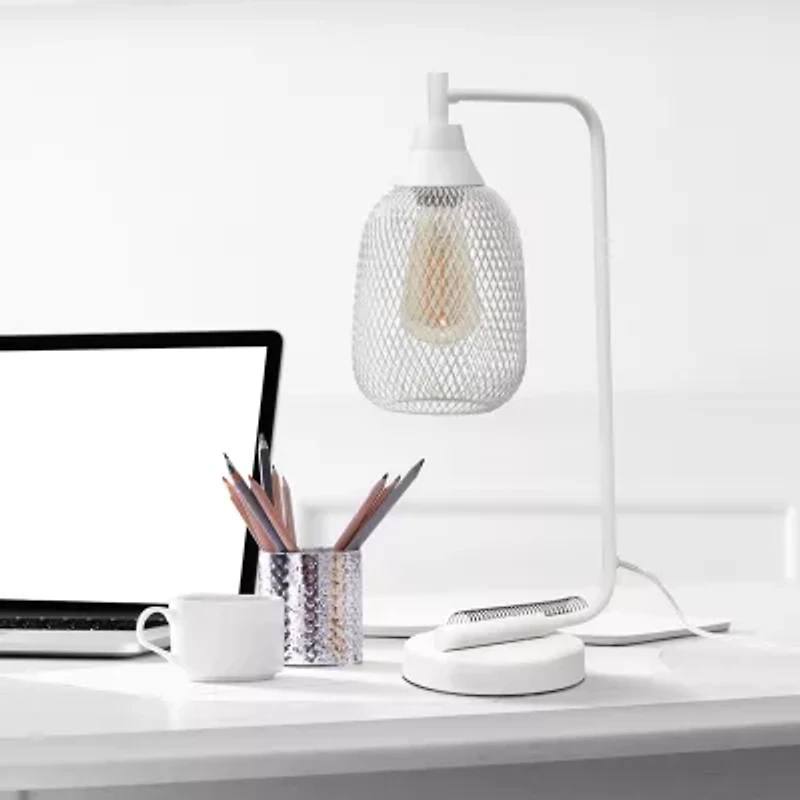 Industrial Mesh Desk Lamp