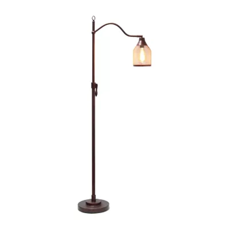 All the Rages Arched Metal Mesh Shade Floor Lamp