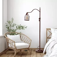 All the Rages Arched Metal Mesh Shade Floor Lamp