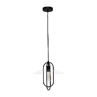 1 Light Elongated Metal Pendant