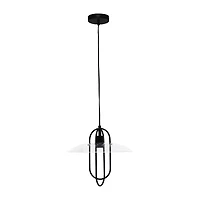 1 Light Elongated Metal Pendant