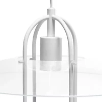 1 Light Elongated Metal Pendant