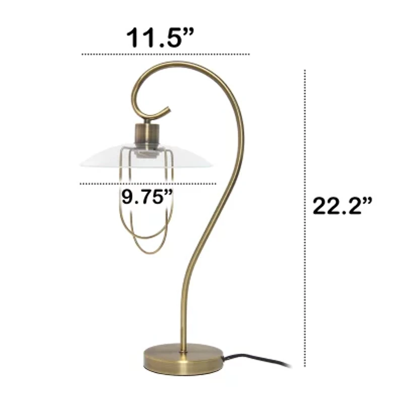 Modern Metal Scroll Table Lamp