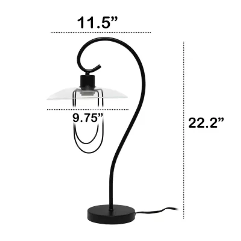 Modern Metal Scroll Table Lamp