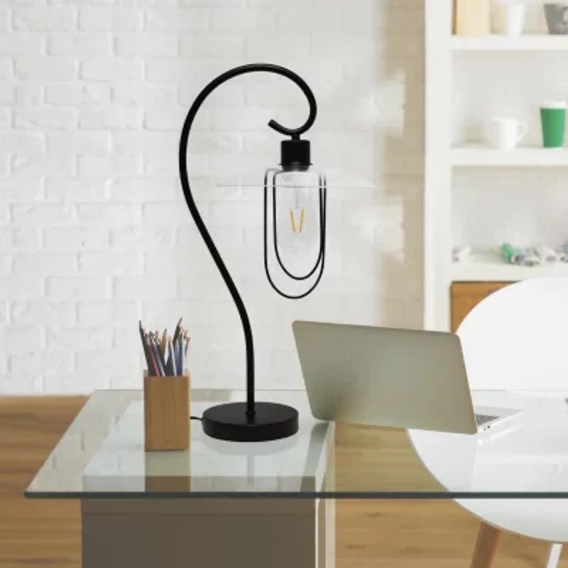 Modern Metal Scroll Table Lamp