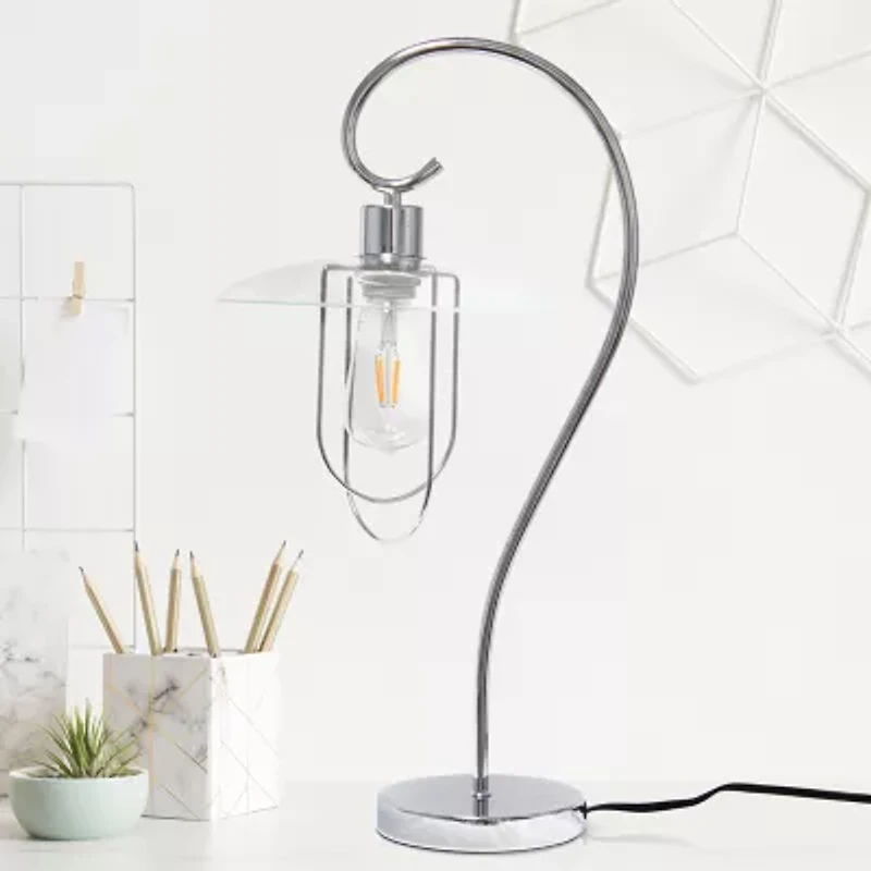Modern Metal Scroll Table Lamp