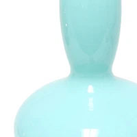 Lalia Home Glass Dollop With White Fabric Shade Table Lamp