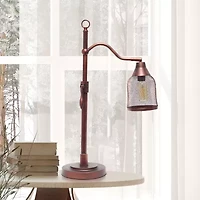 Arched Metal Mesh Shade Table Lamp