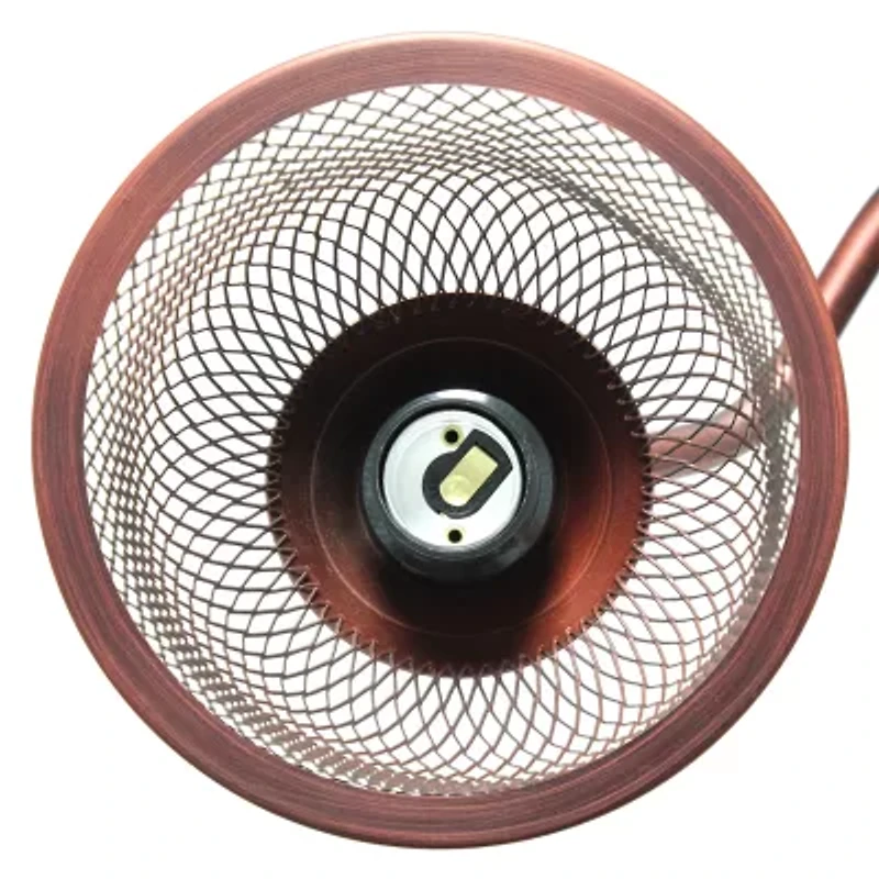 Arched Metal Mesh Shade Table Lamp