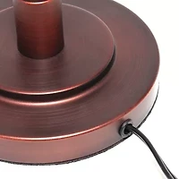 Rustic Caged Shade Metal Table Lamp