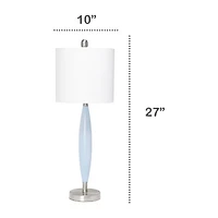 All the Rages Blue Stylus Metal Table Lamp