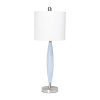 All the Rages Blue Stylus Metal Table Lamp