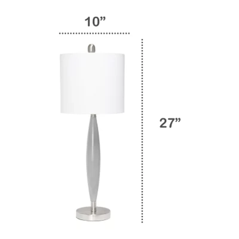 All the Rages Blue Stylus Metal Table Lamp