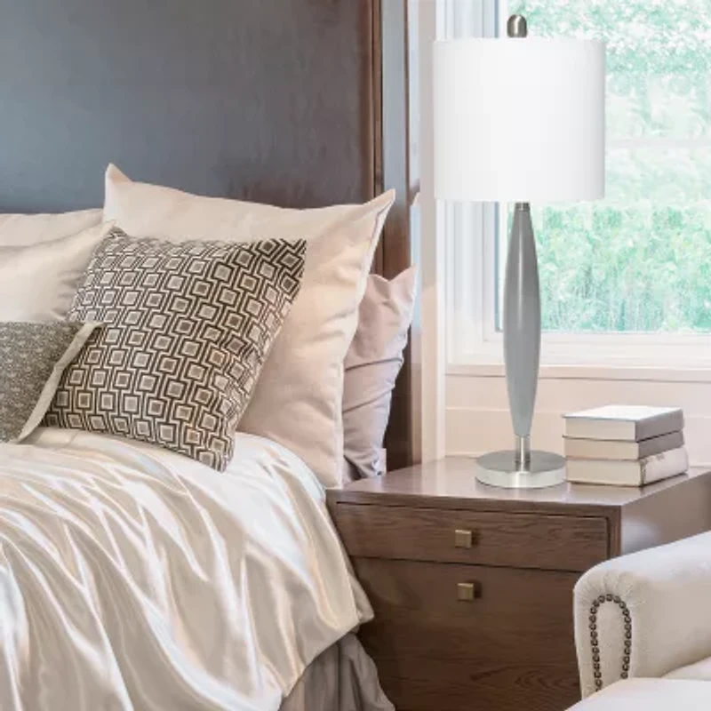 All the Rages Blue Stylus Metal Table Lamp