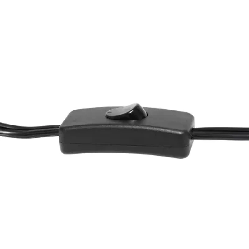 All the Rages Black Metal Frame With Clear Shade Glass Table Lamp