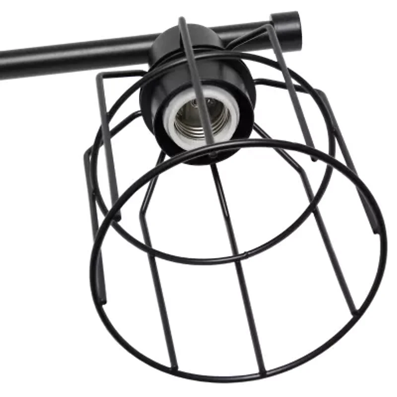 All the Rages Black Industrial Wired Vanity Light